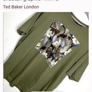Size 5 Ted Baker Cheetah Floral T-Shirt
